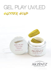 Glitter Gold - Akzentz Gel Play UV/LED